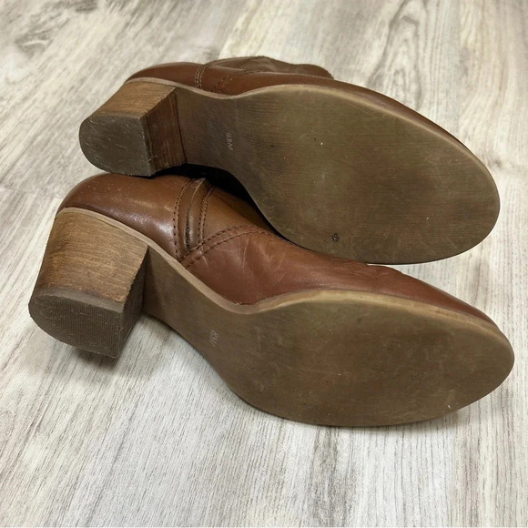 Women’s Crown Vintage Leather Western Short Boot / Warm Brown Leather / Size 8.5 - Picture 16 of 16